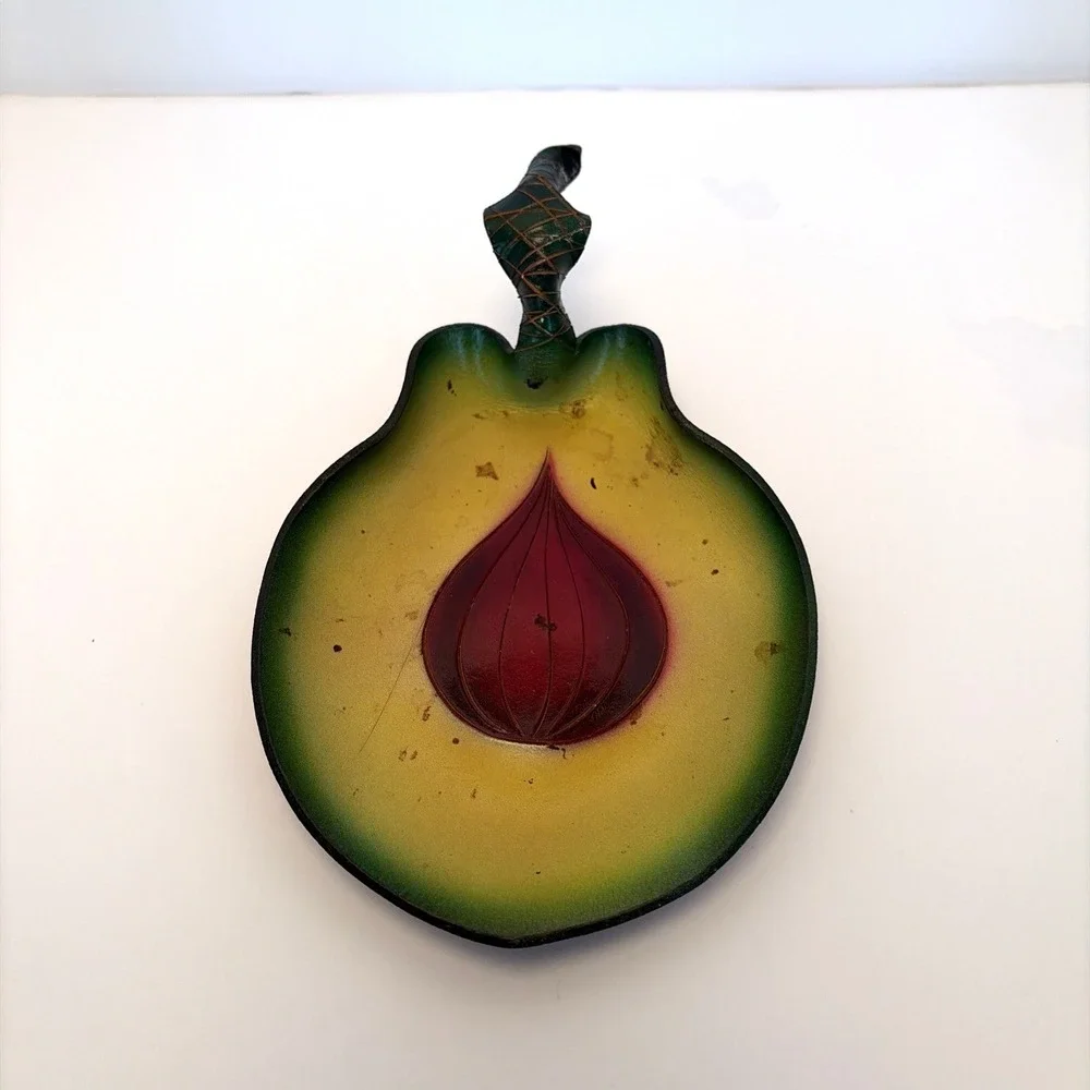 Original Creations in Leather Candles In The Rain Avocado Made in USA Trinket